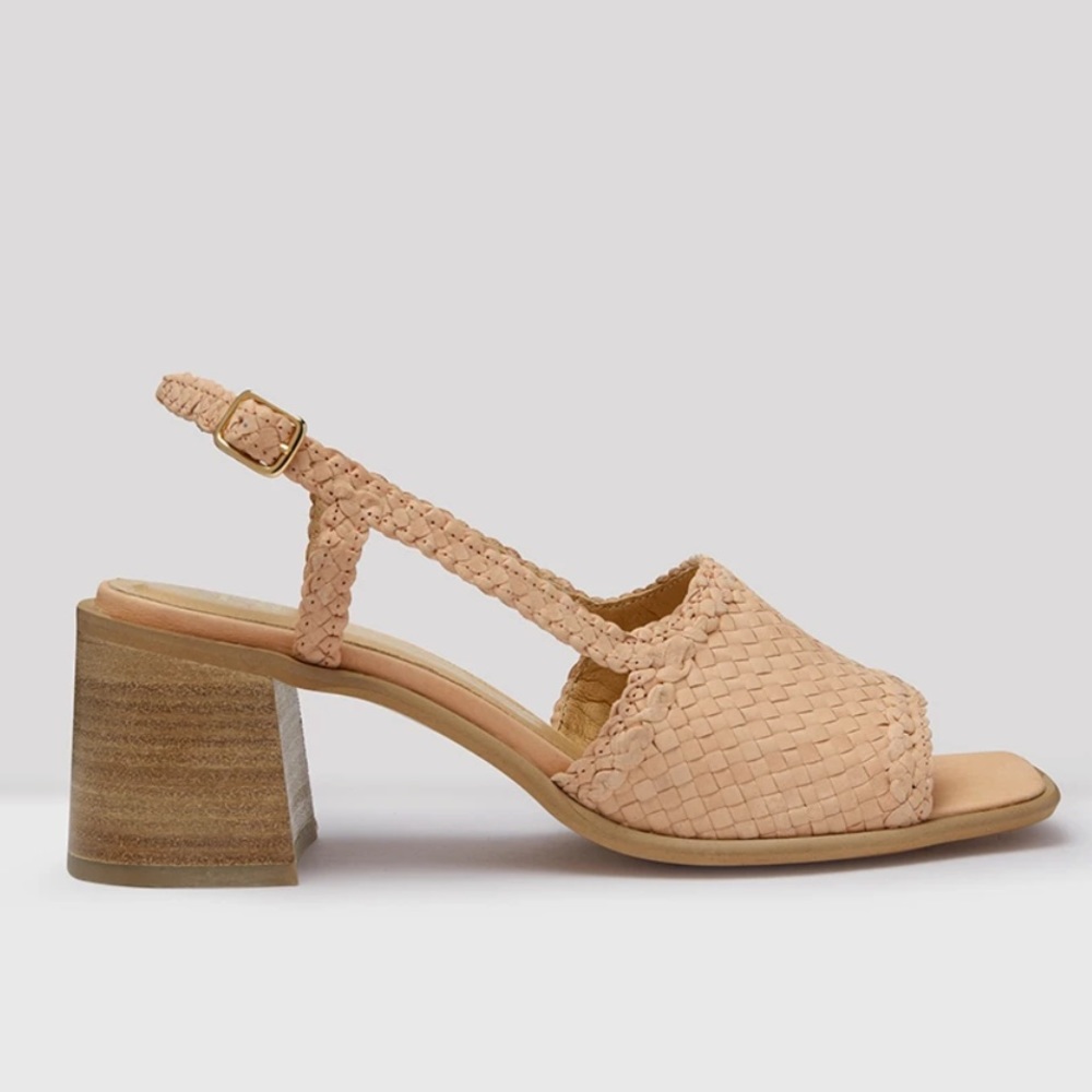 SOLD ❗️Miista London Pavati Almond Woven Leather Sandals 9.5 - Picture 1 of 8